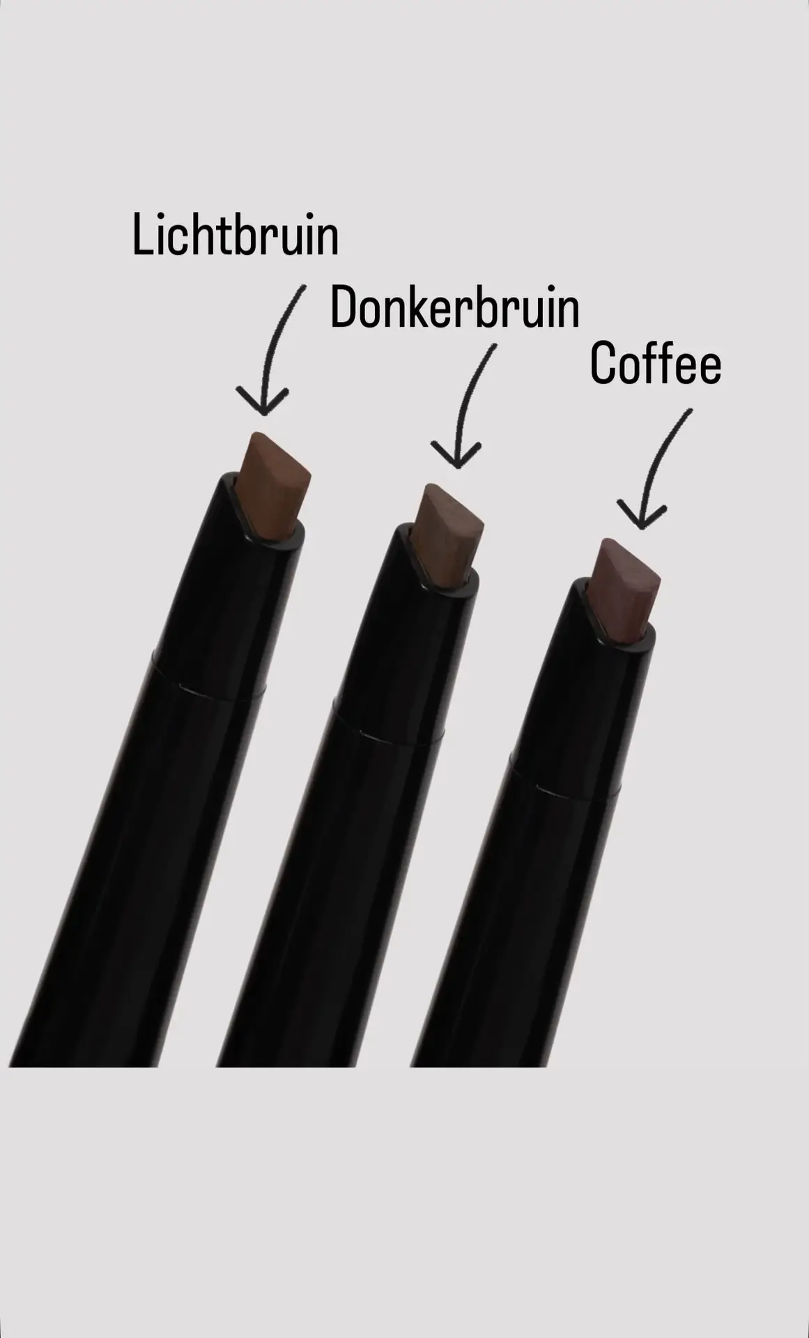 Brow pencil 3 kleuren naam